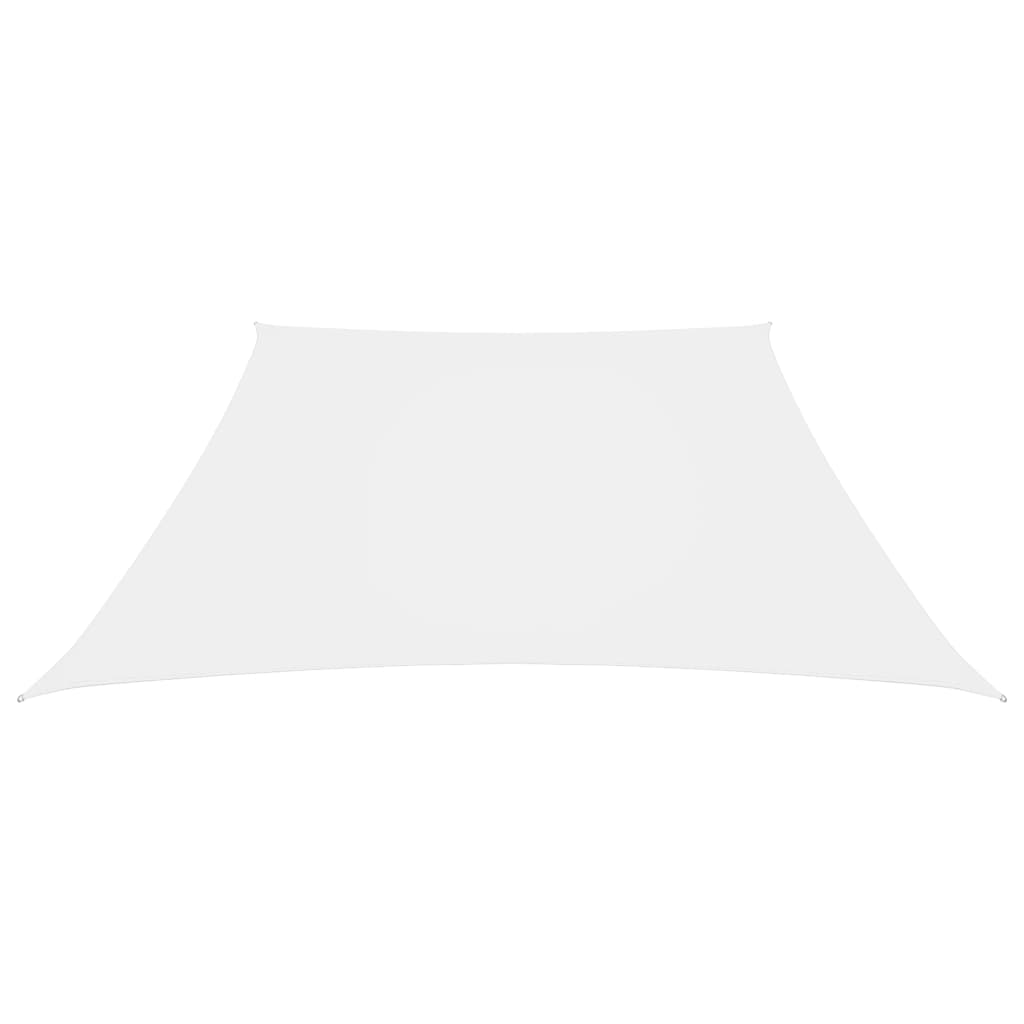 vidaXL Pânză parasolar, alb, 4/5x4 m, țesătură oxford, trapez