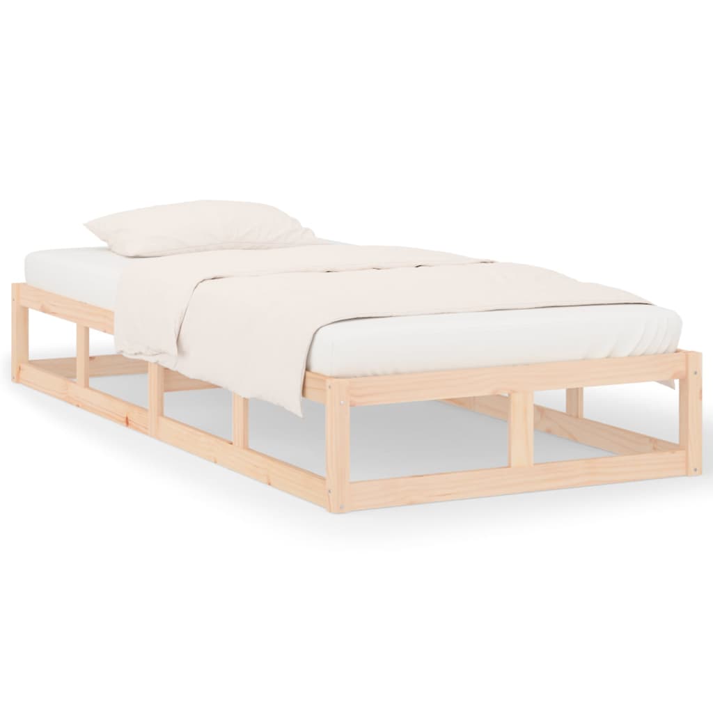 vidaXL Cadru de pat, 90x200 cm, lemn masiv