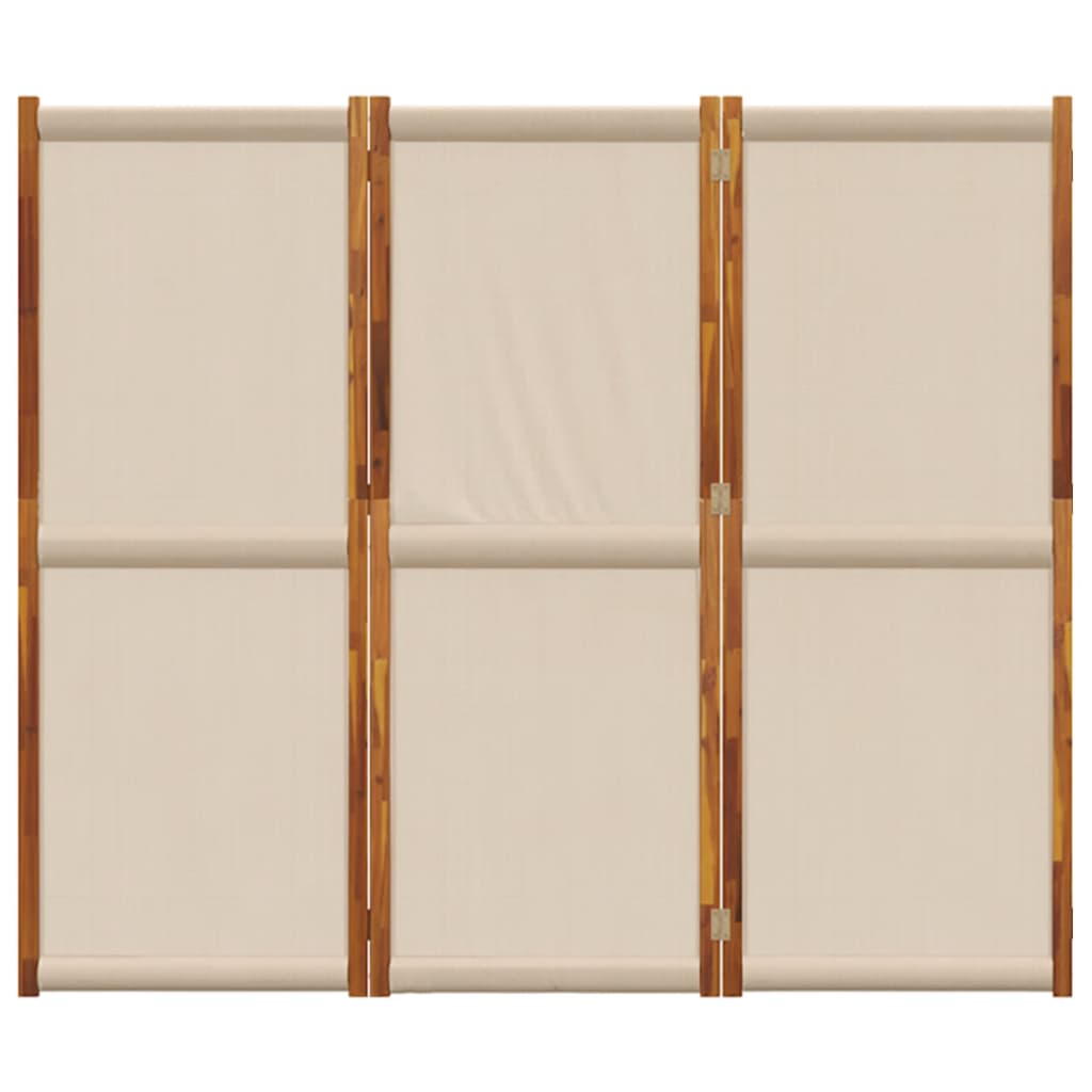 vidaXL Paravan de cameră cu 3 panouri, taupe, 210x180 cm