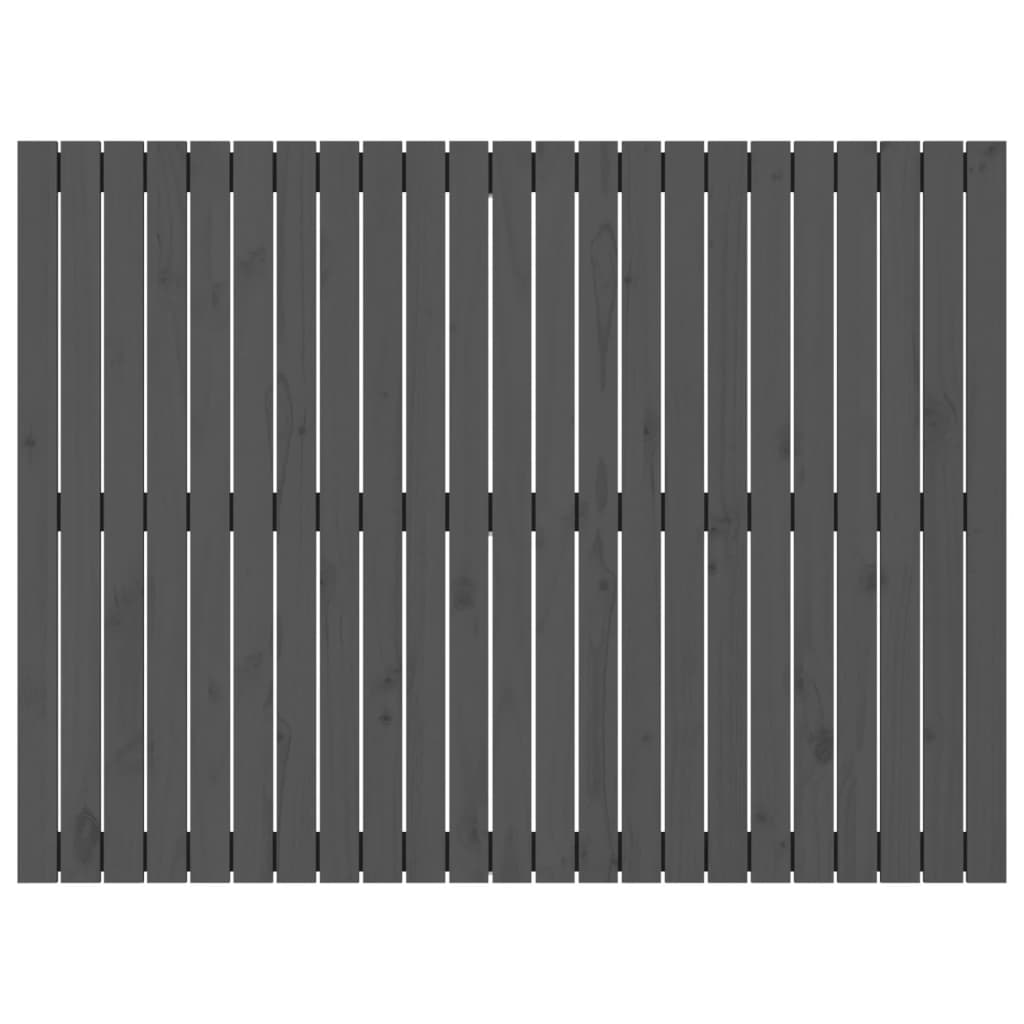 vidaXL Tăblie de pat pentru perete, gri, 146,5x3x110 cm lemn masiv pin