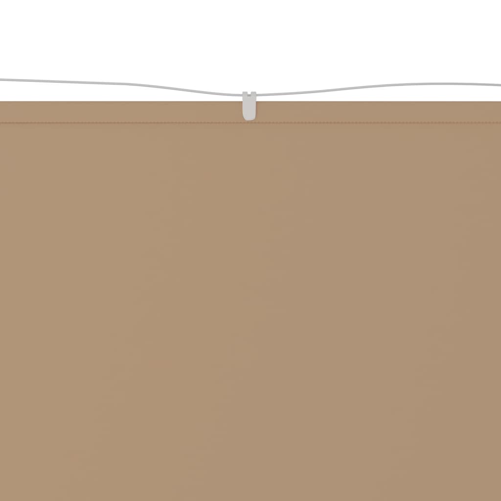 vidaXL Copertină verticală, gri taupe, 60x600 cm, țesătură oxford