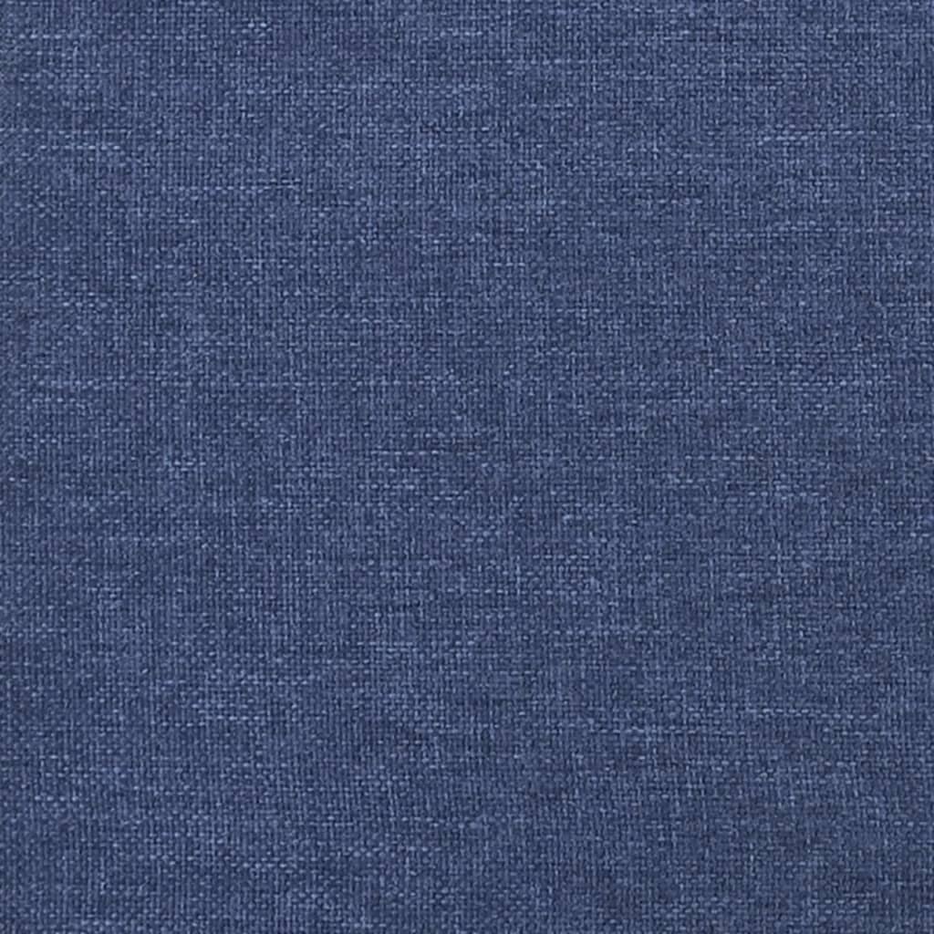 vidaXL Cadru de pat box spring, albastru, 160x200 cm, textil