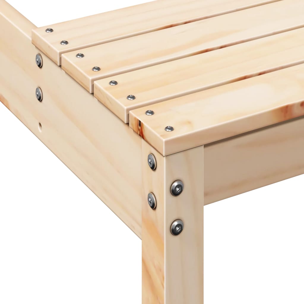 vidaXL Masă de picnic, 110x134x75 cm, lemn masiv de pin