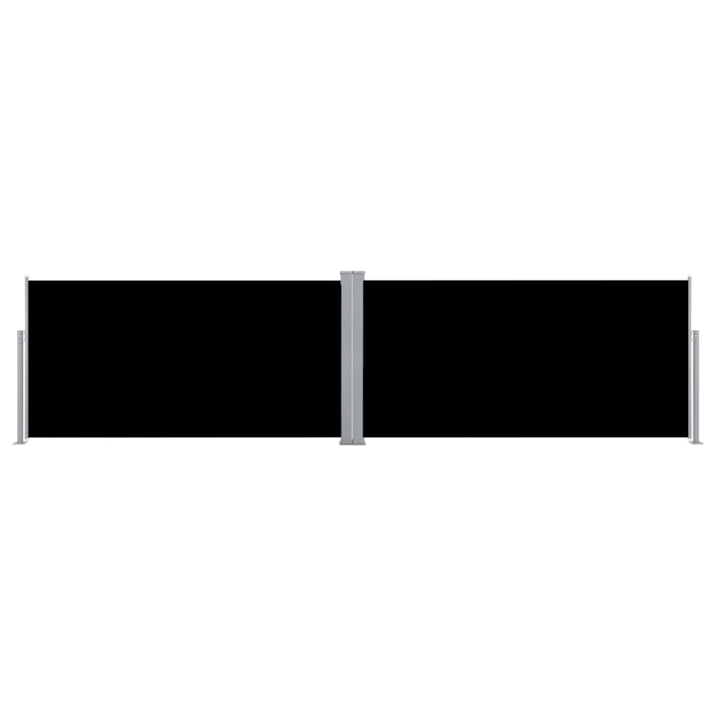 vidaXL Copertină laterală retractabilă, negru, 160 x 600 cm
