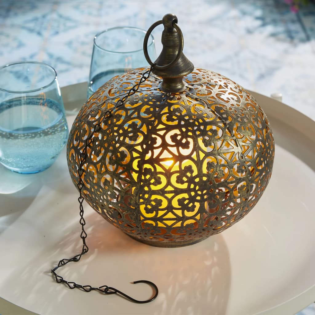 Luxform Lampă de grădină orientală cu LED Tarsus, bronz antichizat