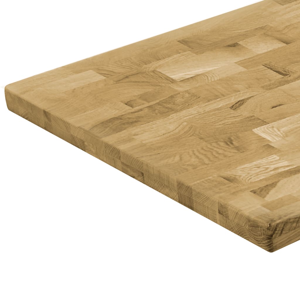 vidaXL Blat masă, lemn masiv stejar, dreptunghiular, 44 mm, 100x60 cm
