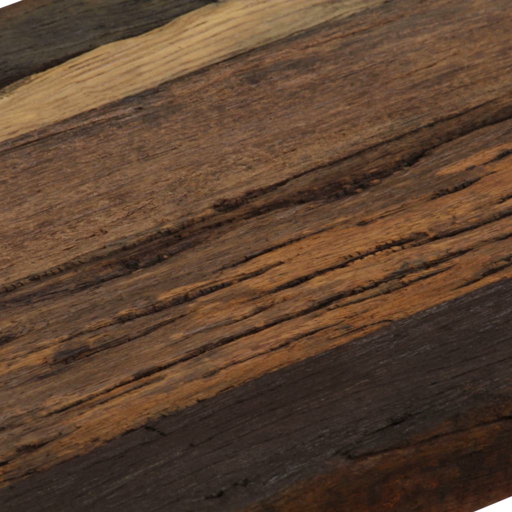 vidaXL Masă consolă, 120 x 35 x 76 cm, lemn reciclat și oțel