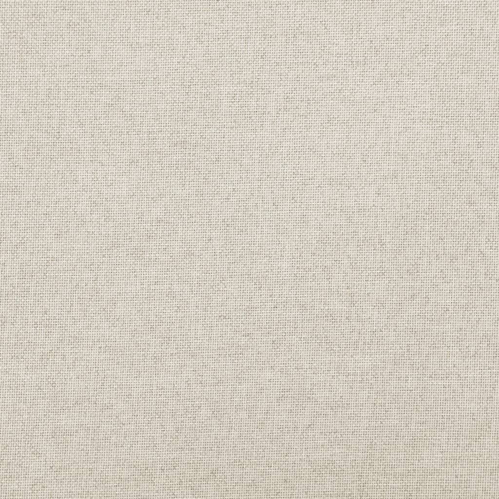 vidaXL Bancă depozitare pliabilă alb crem, 76x38x38 cm, imitație pânză