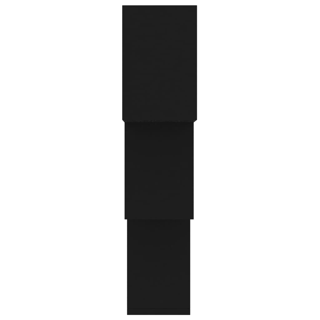 vidaXL Rafturi de perete, cub, negru, 68x15x68 cm, PAL