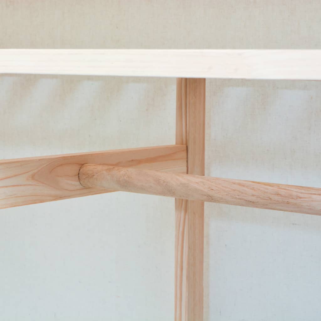 vidaXL Dulap din material textil și lemn de pin 110 x 40 x 170 cm