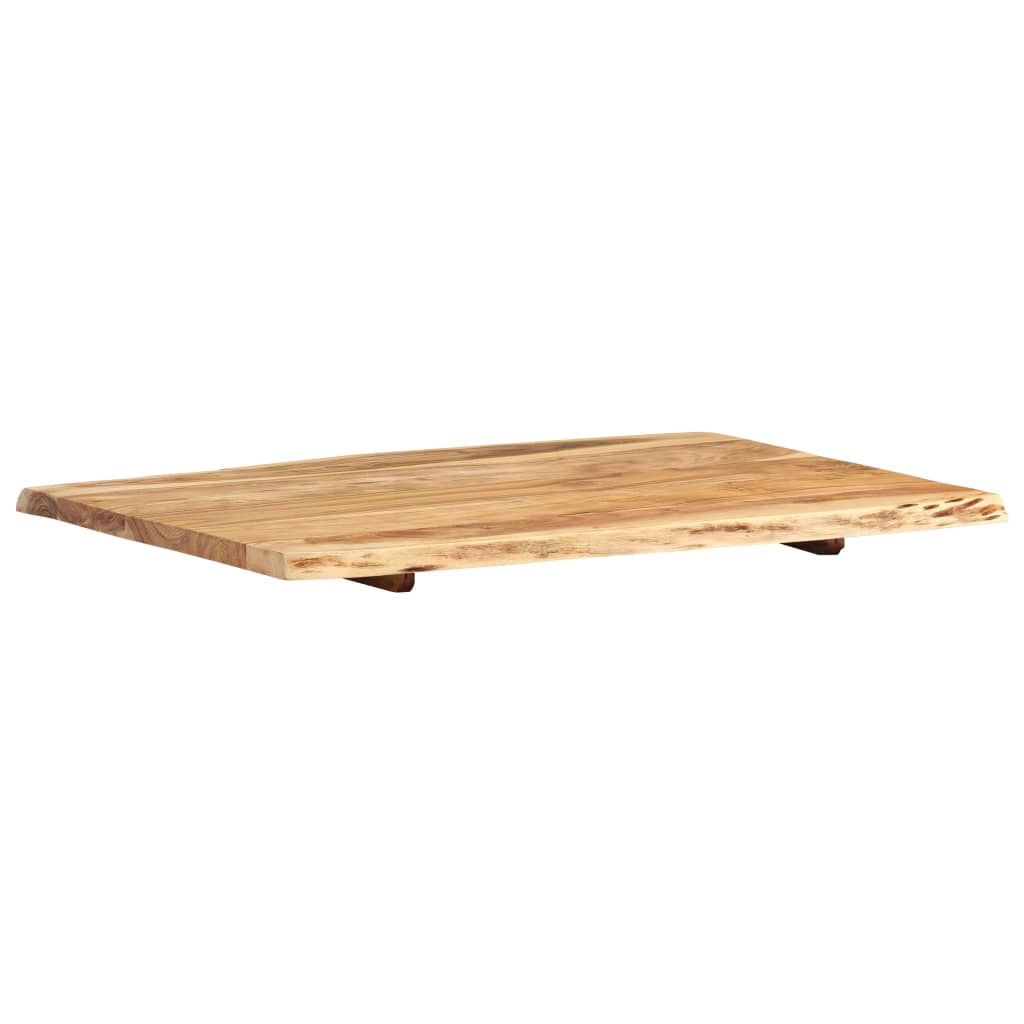 vidaXL Blat de masă, 80x(50-60)x2,5 cm, lemn masiv de acacia
