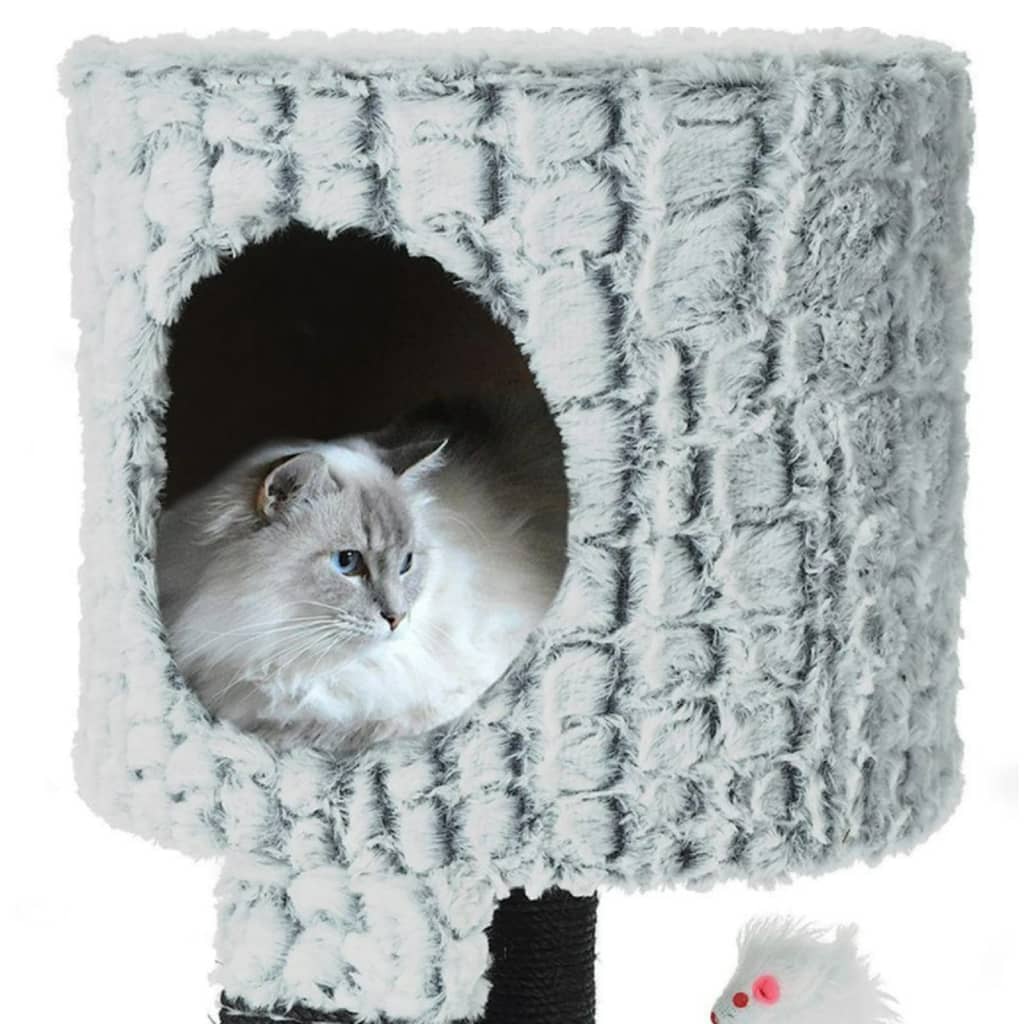 Pets Collection Turn de zgâriat pt pisici/suport cu șoarece 30x30x40cm