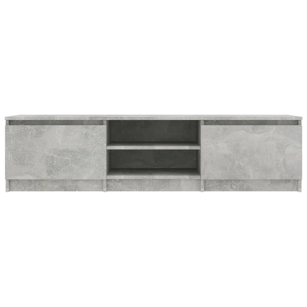 vidaXL Comodă TV, gri beton, 140 x 40 x 35,5 cm, PAL