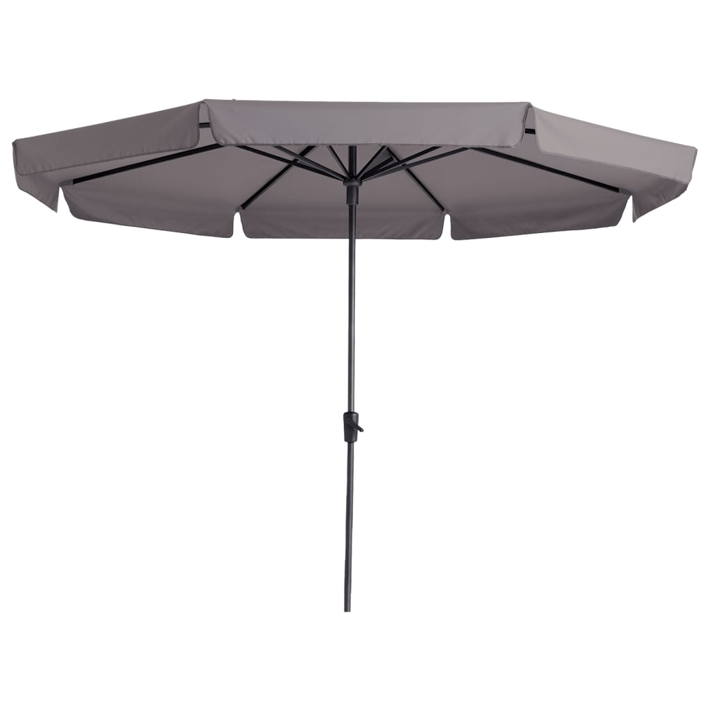 Madison Umbrelă de soare Syros Luxe, gri taupe, 350 cm, rotund