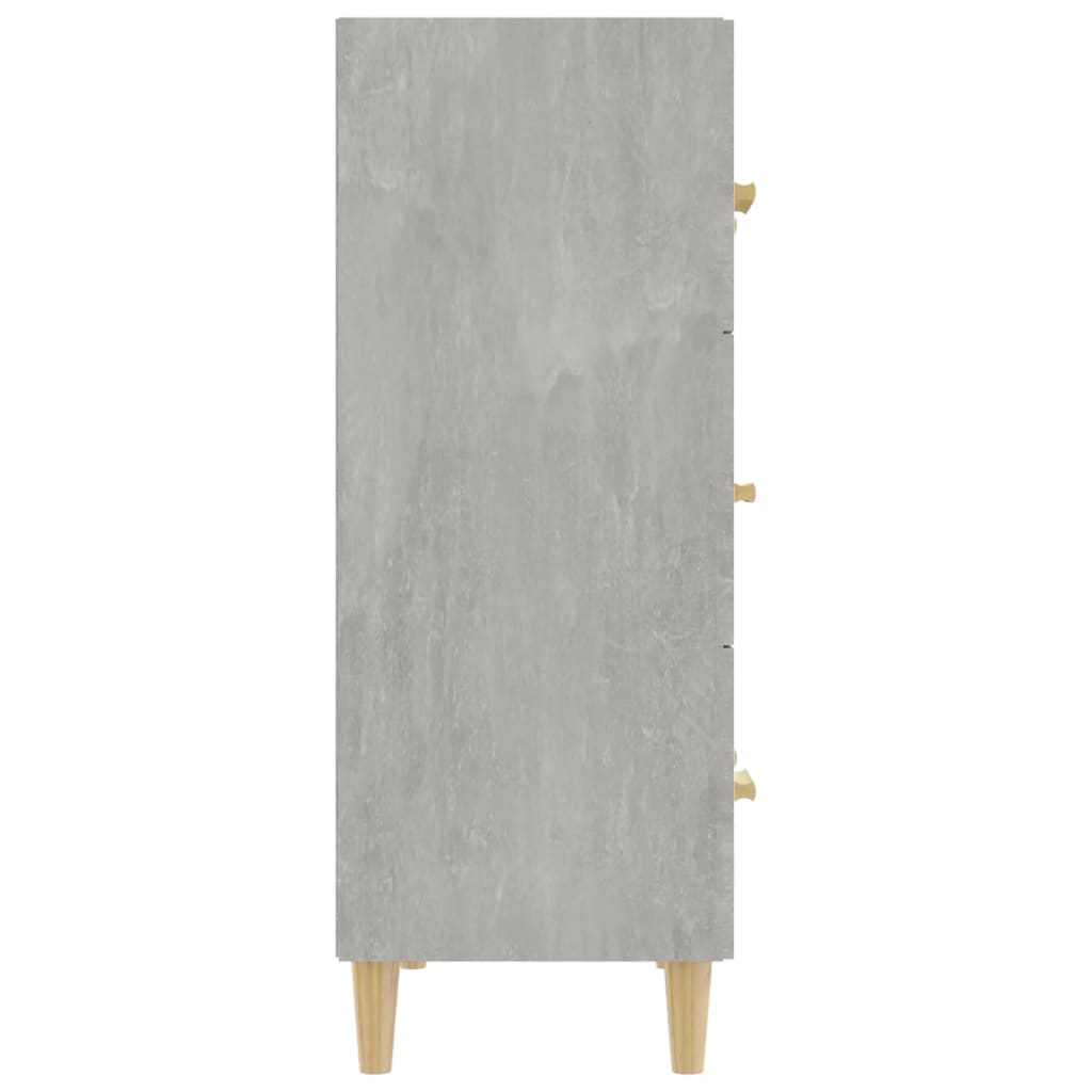 vidaXL Servantă, gri beton, 70x34x90 cm, lemn prelucrat
