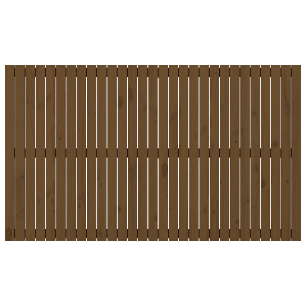 vidaXL Tăblie de pat pentru perete, maro miere, 185x3x110 cm, lemn pin