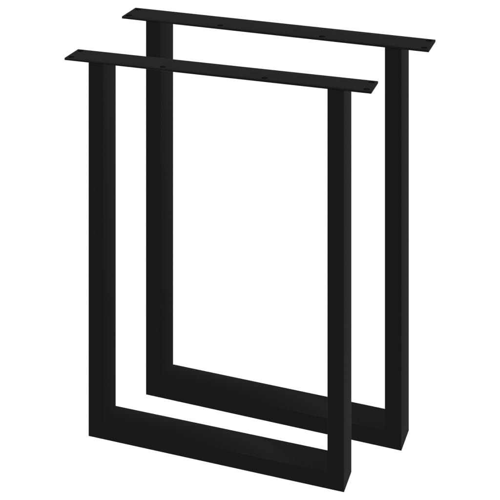 vidaXL Picioare de masă cu cadru în formă de O, 2 buc., 60 x 72 cm