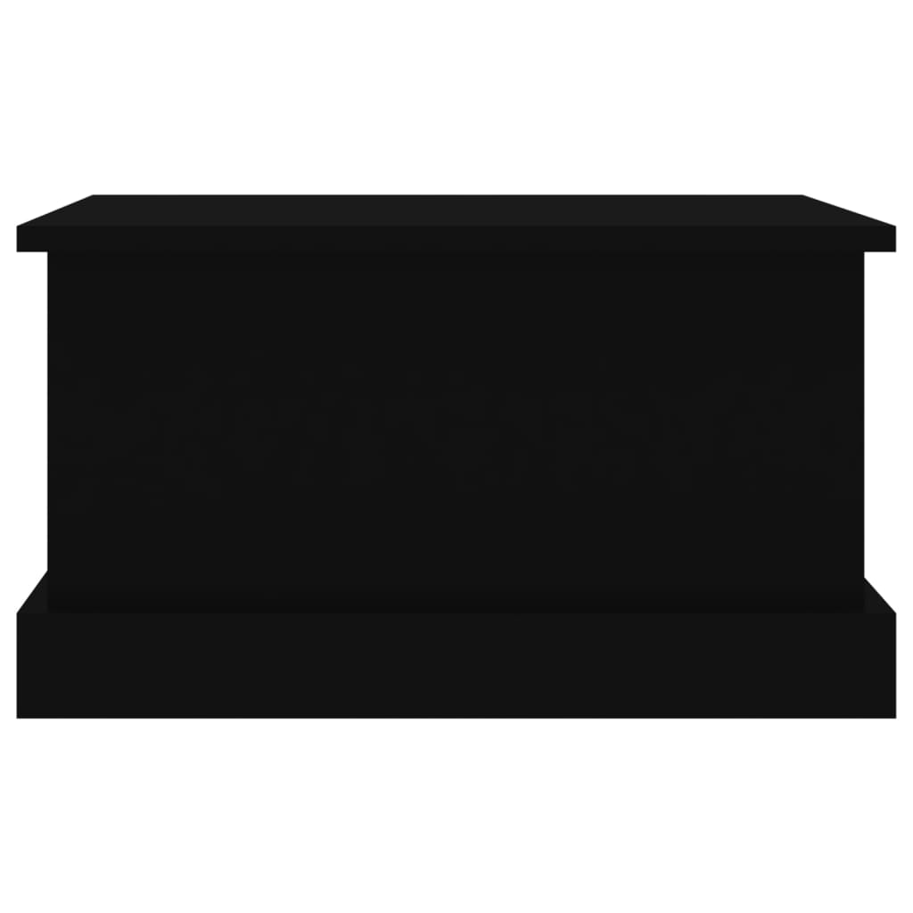 vidaXL Raft de depozitare, negru, 50x30x28 cm, lemn prelucrat