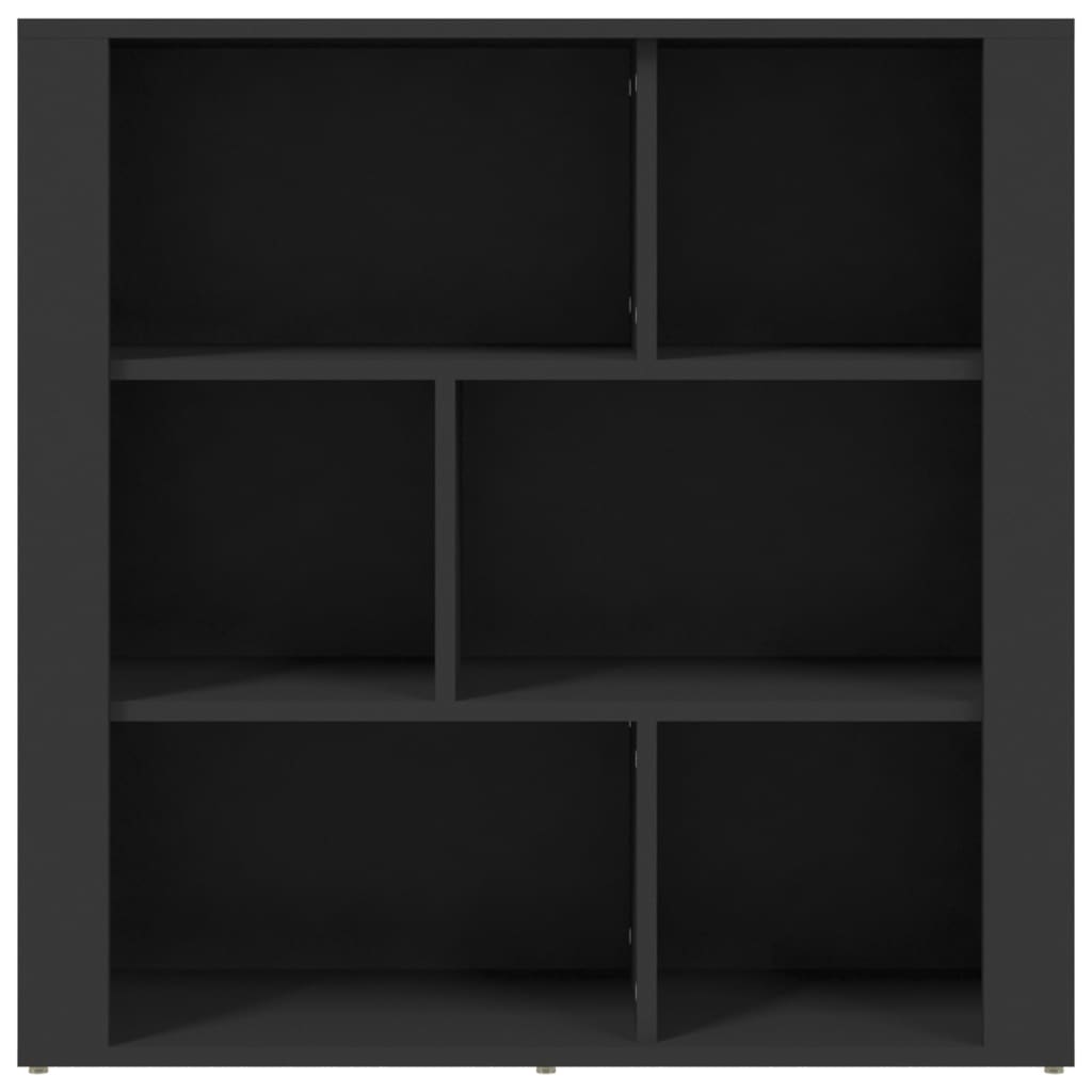vidaXL Servantă, negru, 80x30x80 cm, lemn prelucrat