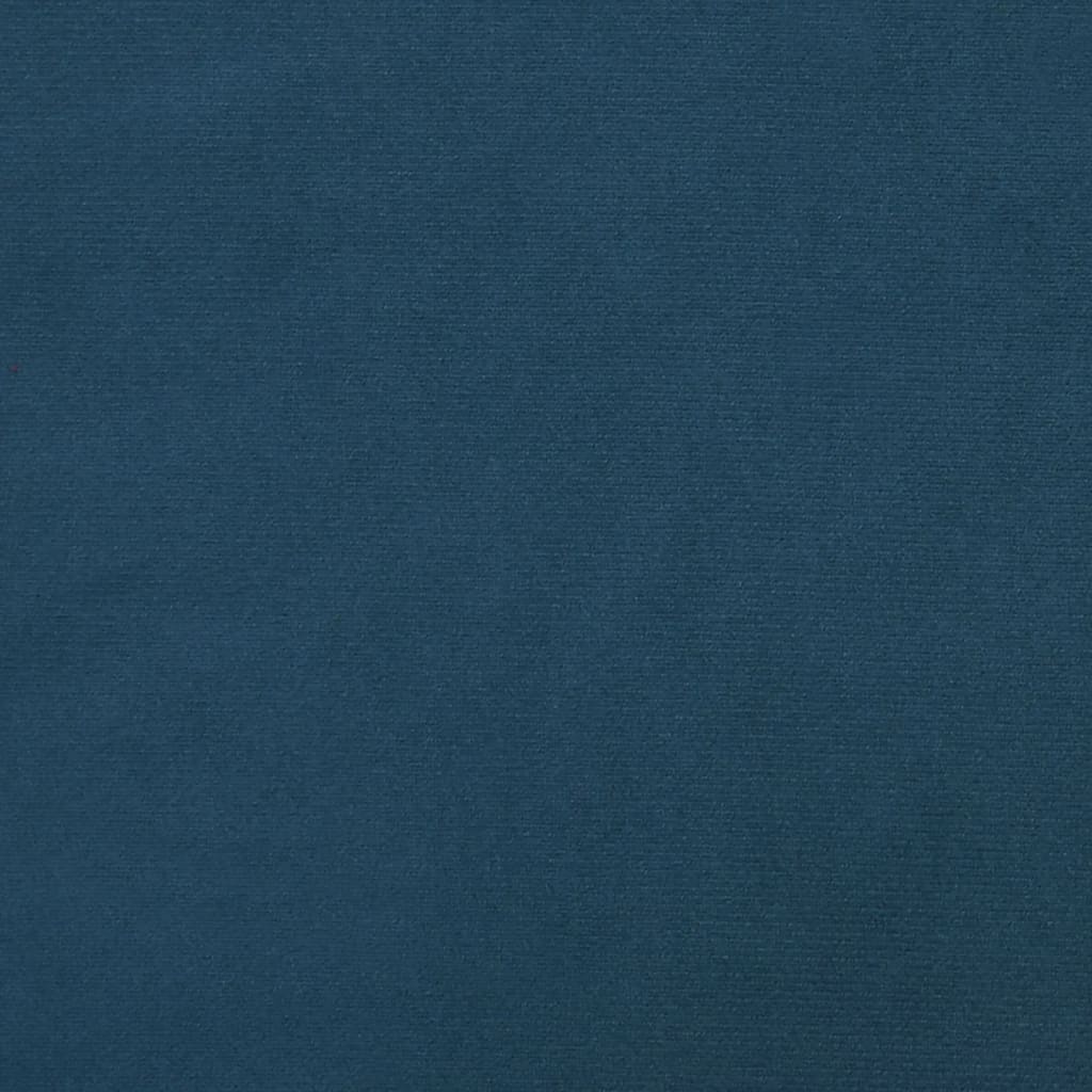 vidaXL Scaune de bucătărie, 6 buc., albastru, catifea