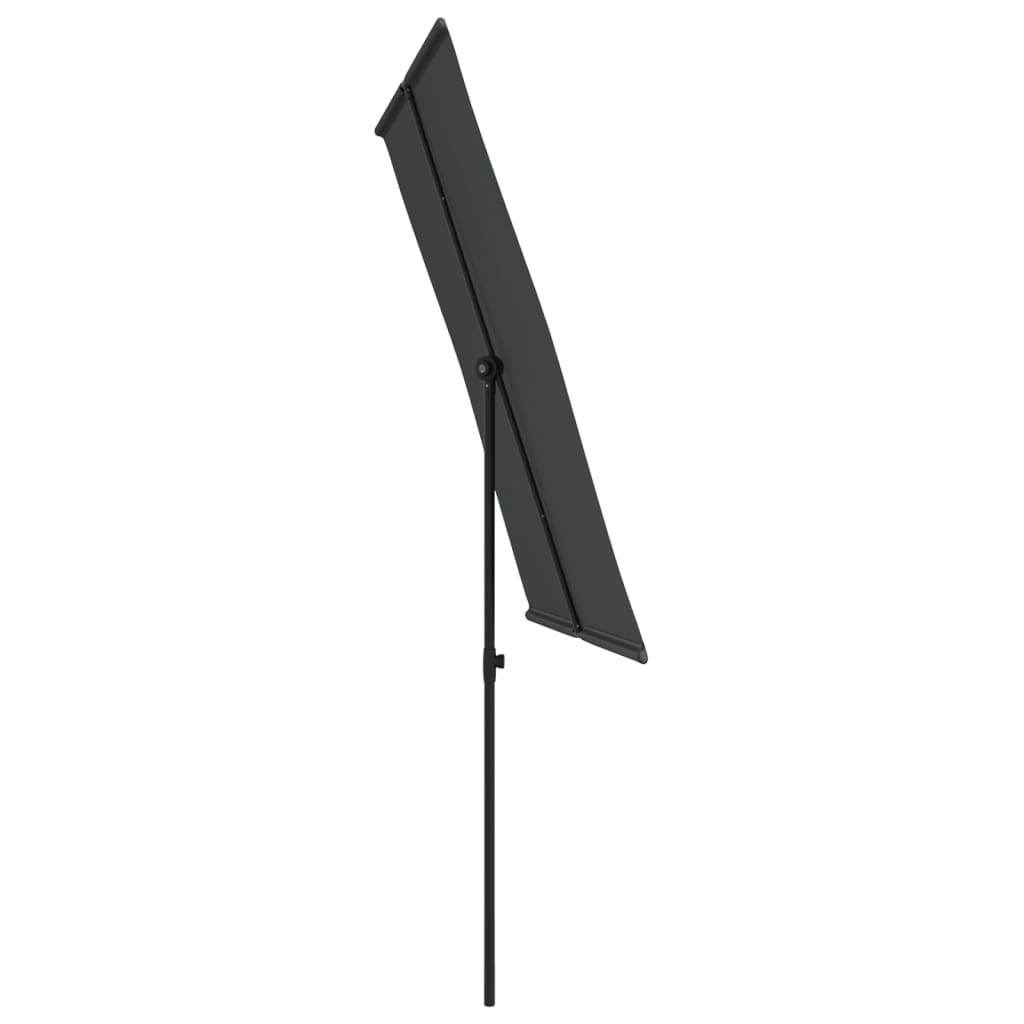 vidaXL Umbrelă de soare de grădină cu stâlp aluminiu antracit 2x1,5 cm