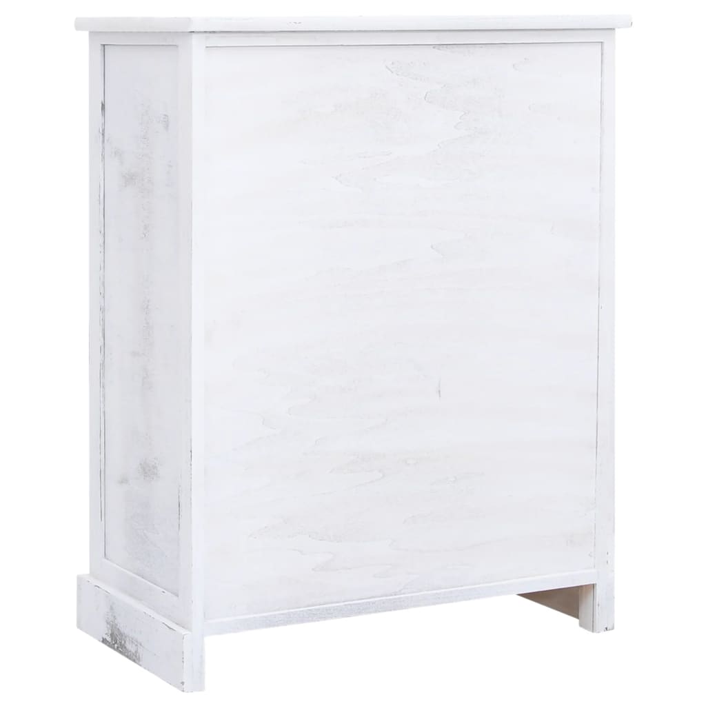 vidaXL Dulap cu sertare, alb, 60x30x75 cm, lemn