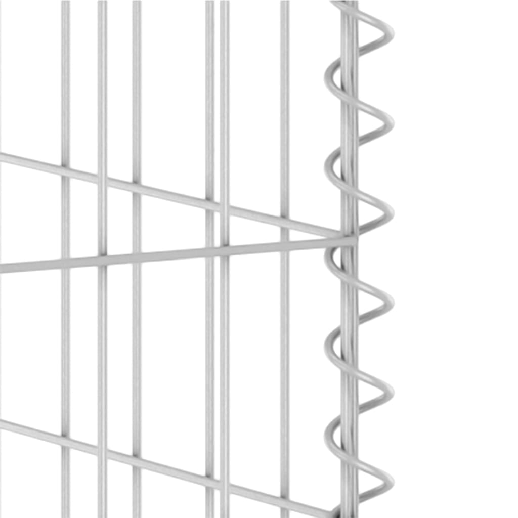 vidaXL Perete gabion pentru pubelă, 110x100x110 cm, oțel galvanizat