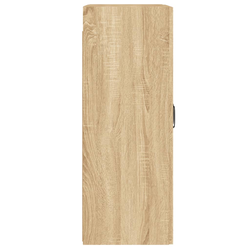 vidaXL Dulapuri montate pe perete 2 buc stejar Sonoma, lemn prelucrat