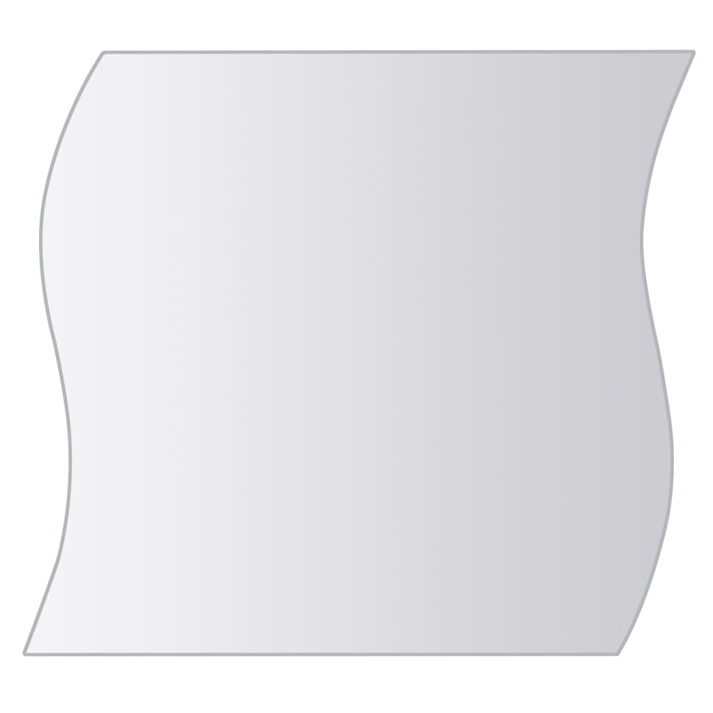 vidaXL Plăci de oglindă de perete din opt piese, sticlă multi-formă