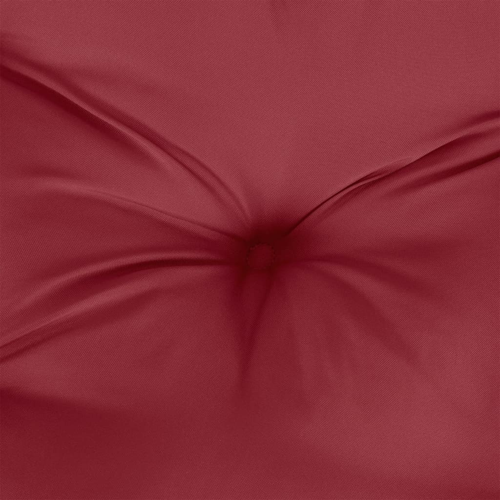 vidaXL Pernă pentru paleți, roșu vin, 70x70x12 cm, material textil
