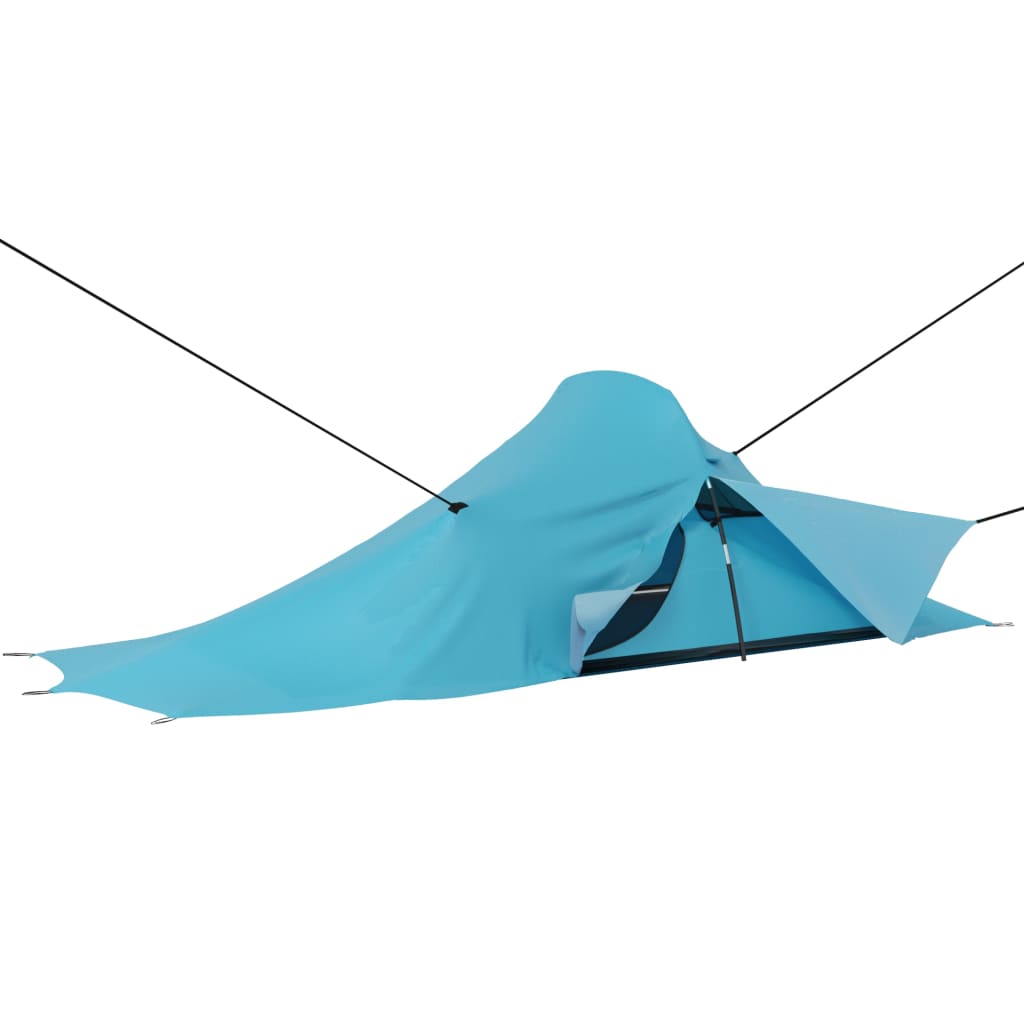 vidaXL Cort de camping, albastru, 317x240x100 cm