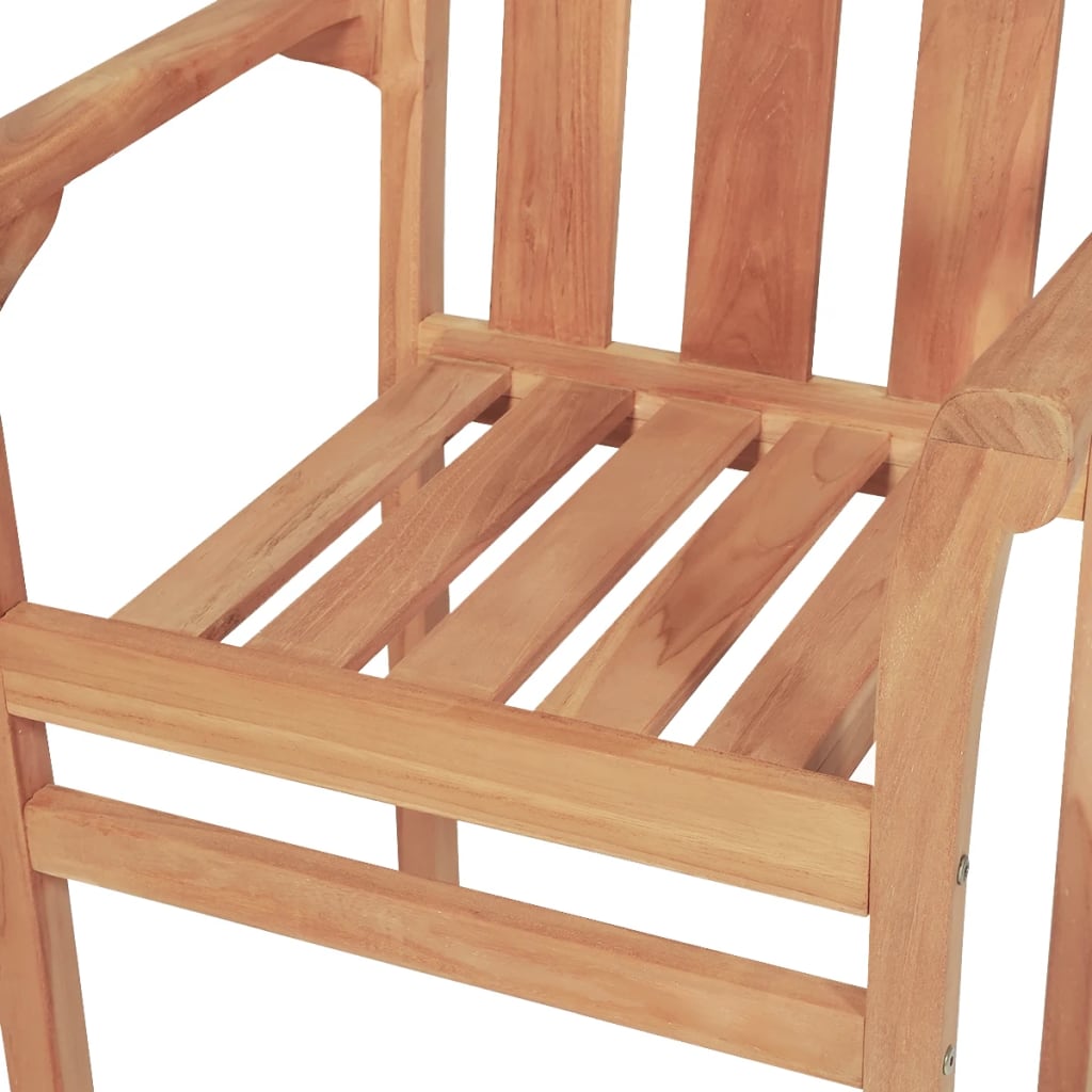 vidaXL Set mobilier de bistro, 3 piese, lemn masiv de tec