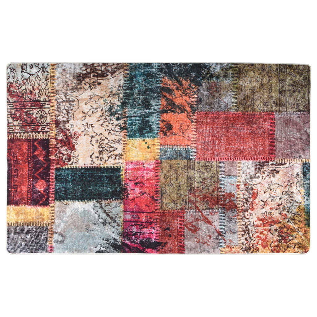 vidaXL Covor lavabil, mozaic multicolor, 160x230 cm, antiderapant