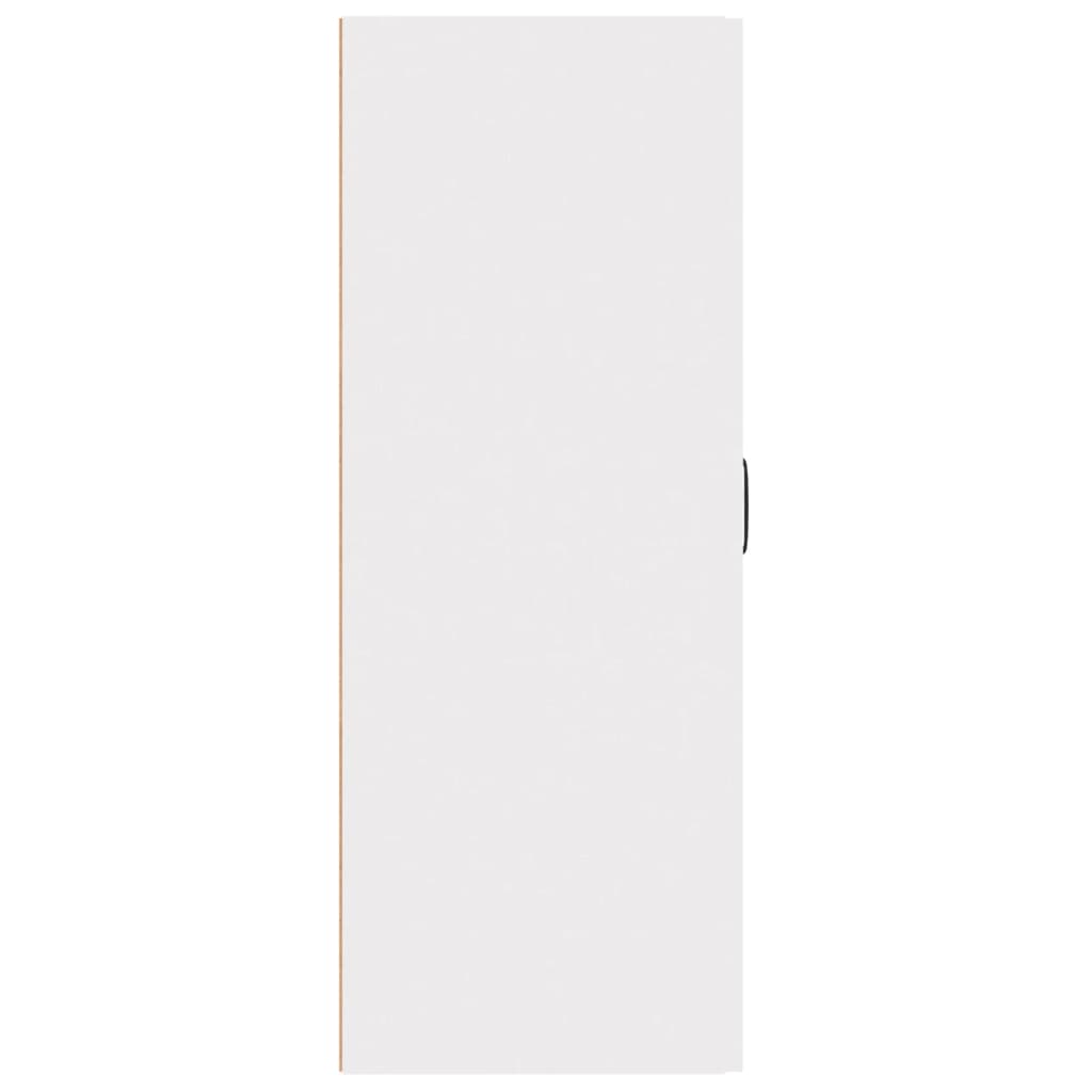 vidaXL Dulap suspendat, alb, 69,5x34x90 cm, lemn prelucrat