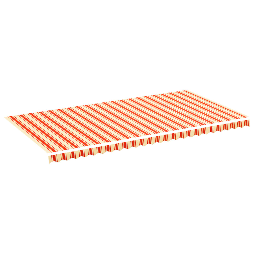 vidaXL Pânză de rezervă copertină, galben și portocaliu, 6x3 m