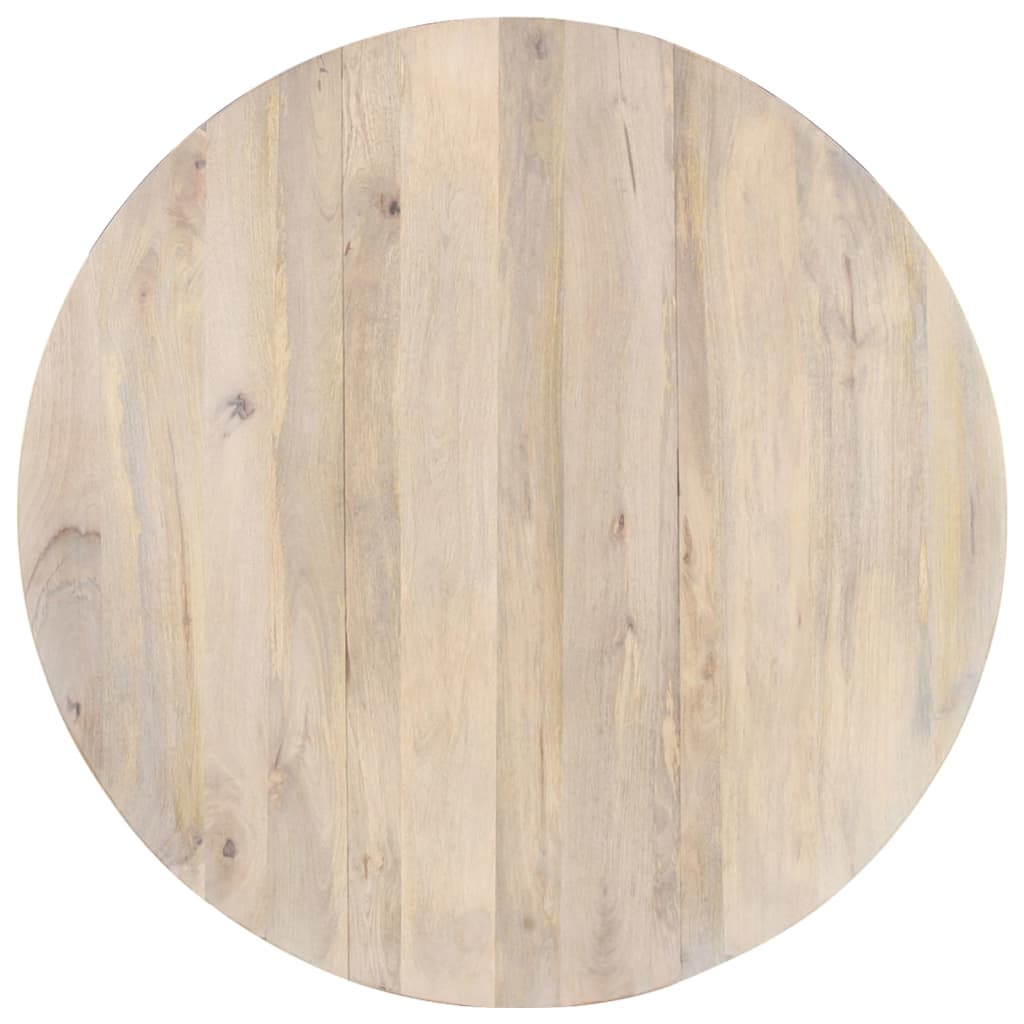 vidaXL Masă de bucătărie, 110x76 cm, lemn masiv de mango, rotundă