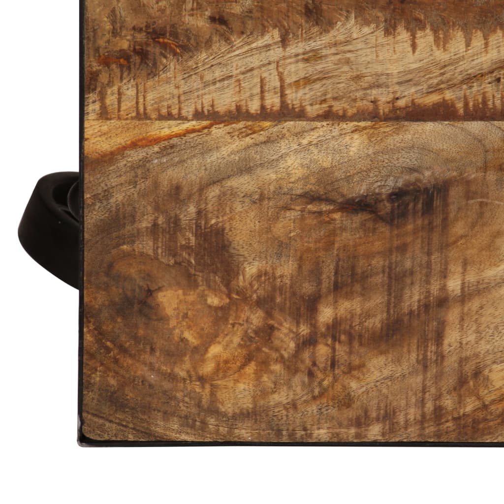 vidaXL Măsuță de cafea cu roți, 100 x 60 x 26 cm, lemn masiv de mango