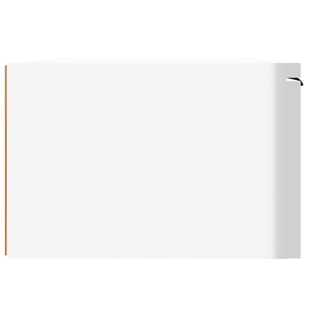 vidaXL Dulap de perete, alb extralucios, 68x30x20 cm, lemn compozit