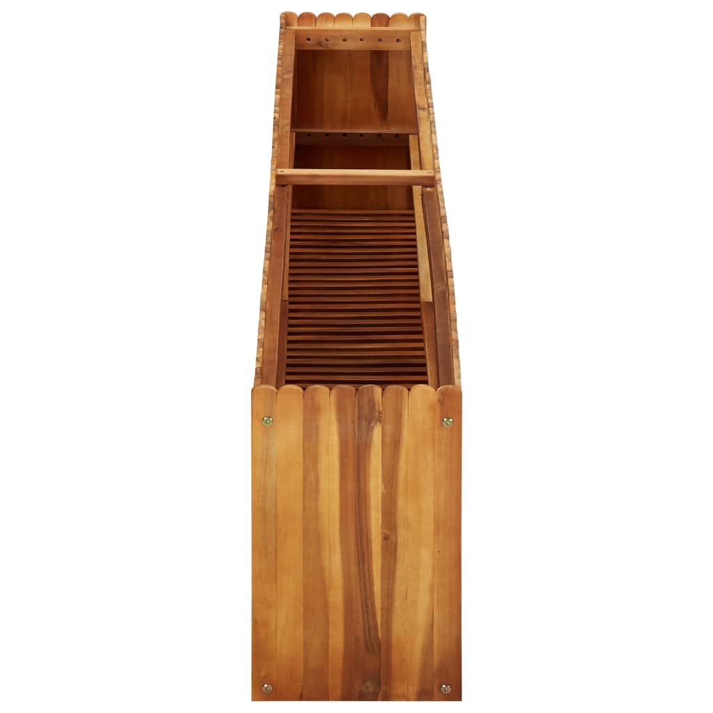 vidaXL Strat înălțat de grădină, 200x30x50 cm, lemn masiv de acacia