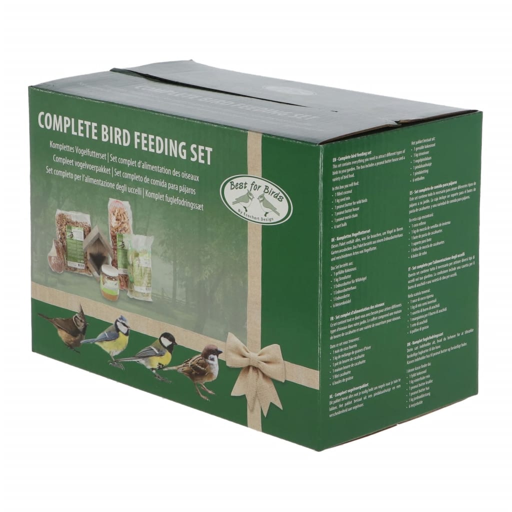 Esschert Design Set complet de hrănire pentru păsări, L