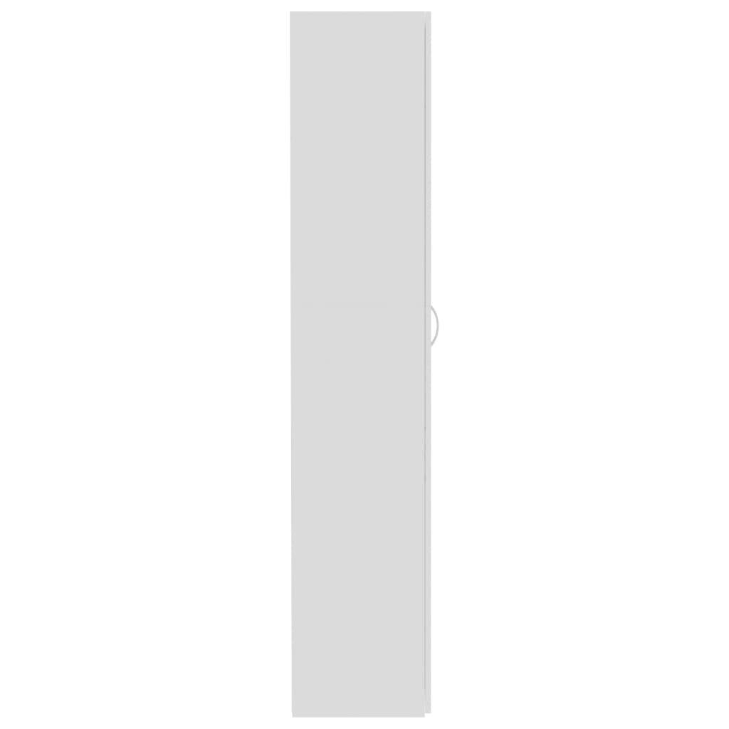 vidaXL Dulap de depozitare, alb, 80 x 35,5 x 180 cm, PAL