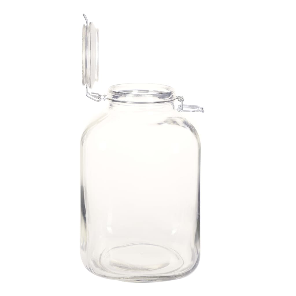 vidaXL Borcane din sticlă cu închidere ermetică, 12 buc., 5 L