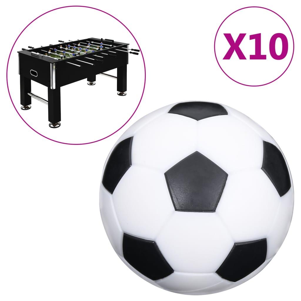 vidaXL Bile pentru masa de fotbal, 10 buc., 32 mm ,ABS