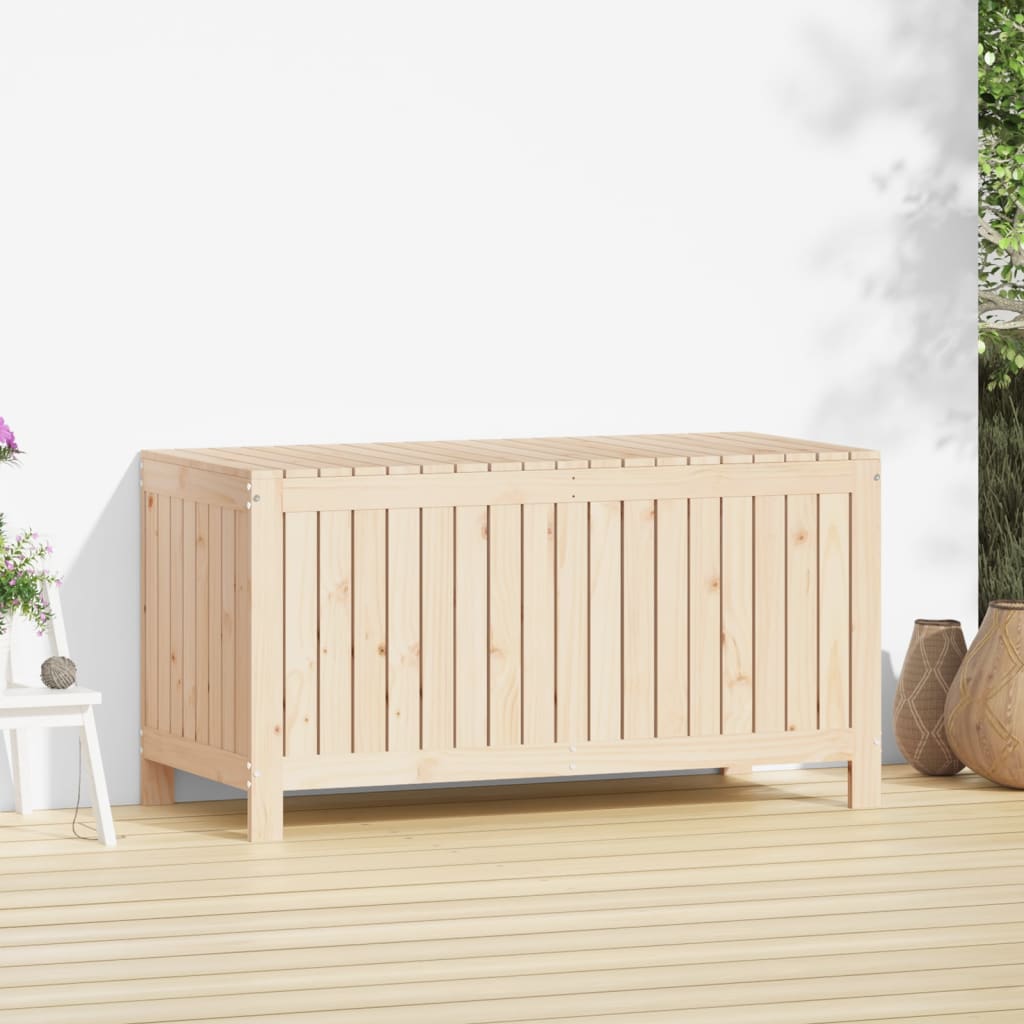 vidaXL Cutie de depozitare grădină, 121x55x64 cm, lemn masiv de pin