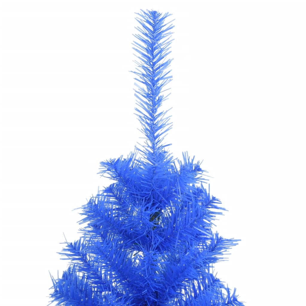 vidaXL Pom de Crăciun artificial cu suport, albastru, 150 cm, PVC