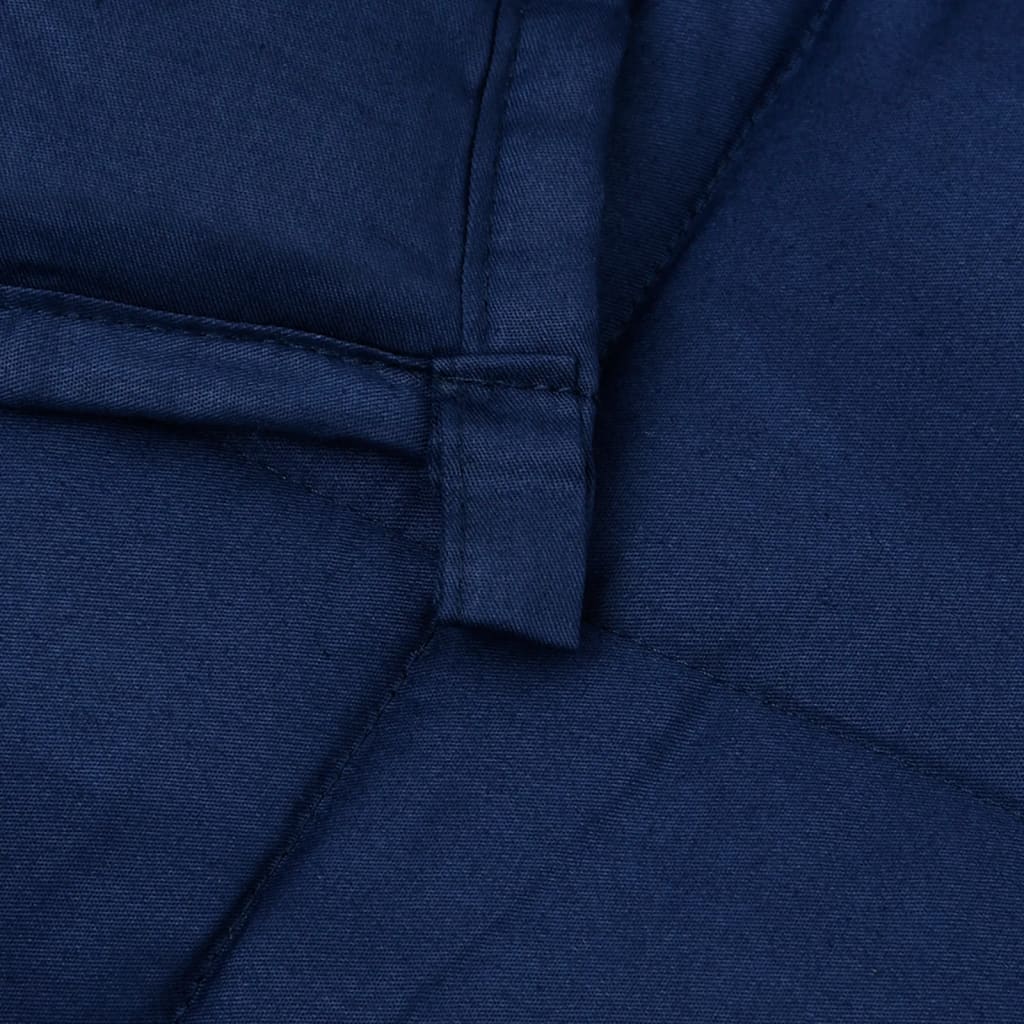 vidaXL Pătură cu greutăți, albastru, 200x200 cm, 9 kg, material textil