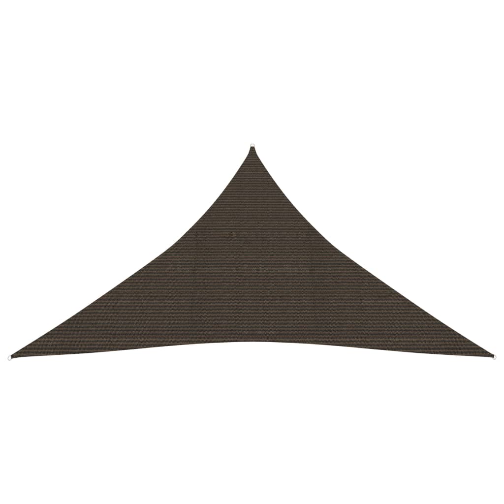 vidaXL Pânză parasolar, maro, 4x5x5 m, HDPE, 160 g/m²
