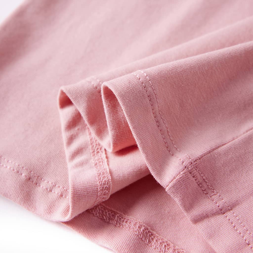 Tricou de copii cu mâneci lungi, roz deschis, 92
