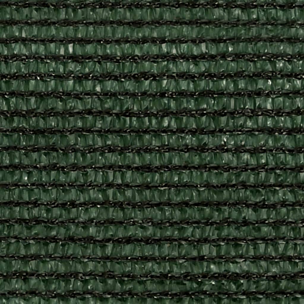 vidaXL Pânză parasolar, verde închis, 3,5x4,5 m, HDPE, 160 g/m²