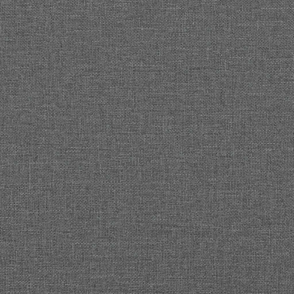 vidaXL Șezlong, gri închis, material textil